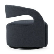 Dowsett - Modern Charcoal Fabric Swivel Accent Chair - image 2