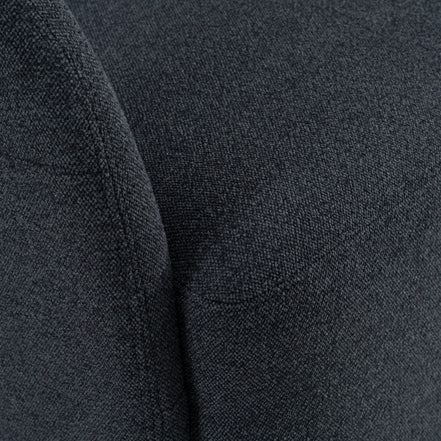 Dowsett - Modern Charcoal Fabric Swivel Accent Chair - image 4