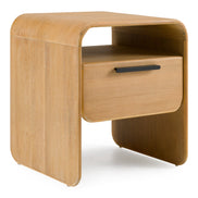 Dresden - Modern Natural Acacia 1-Drawer Nightstand