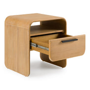 Dresden - Modern Natural Acacia 1-Drawer Nightstand - image 2