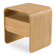 Dresden - Modern Natural Acacia 1-Drawer Nightstand - image 4