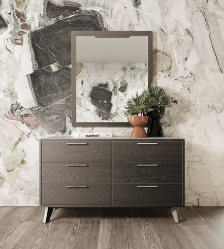 Soria Modern Grey Wash Mirror - image 3
