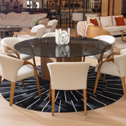 Kaye - Modern Walnut + Glass 71