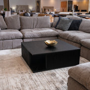 Alpine Modern Mid Century Black Ash Square Coffee Table - image 2