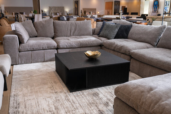 Alpine Modern Mid Century Black Ash Square Coffee Table - image 2