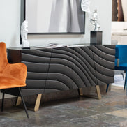 Finley Mid-Century Black & Gold Buffet - image 2