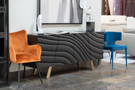 Finley Mid-Century Black & Gold Buffet - image 2