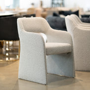 Bishop - Modern Grey Fabric Dining Chair - image 3