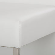 Misha - Modern White Leatherette Dining Chair
