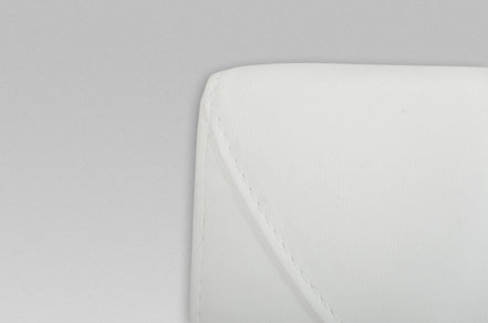 Misha - Modern White Leatherette Dining Chair - image 4