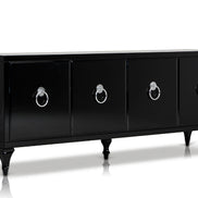 Bellagio Transitional Black Crocodile Lacquer Buffet - image 2