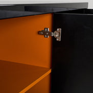 Bellagio Transitional Black Crocodile Lacquer Buffet - image 5
