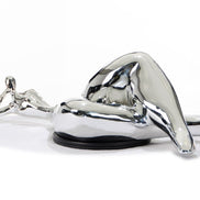 SZ0228 Modern Silver Napping Lady Sculpture - image 3