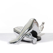 SZ0228 Modern Silver Napping Lady Sculpture - image 4