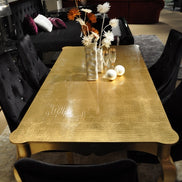 Imperial Transitional Gold Crocodile Dining Table - image 2