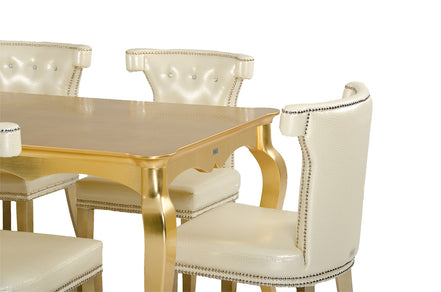 Imperial Transitional Gold Crocodile Dining Table - image 5