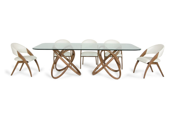 Mason & Lucas Modern Walnut Dining Set