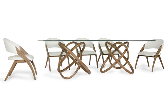 Mason & Lucas Modern Walnut Dining Set - image 2