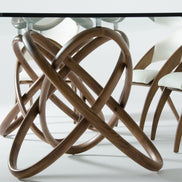 Mason & Lucas Modern Walnut Dining Set - image 5