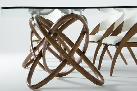 Mason & Lucas Modern Walnut Dining Set - image 5