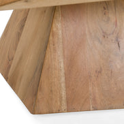Duffy - Modern Acacia Pentagon Coffee Table - image 2
