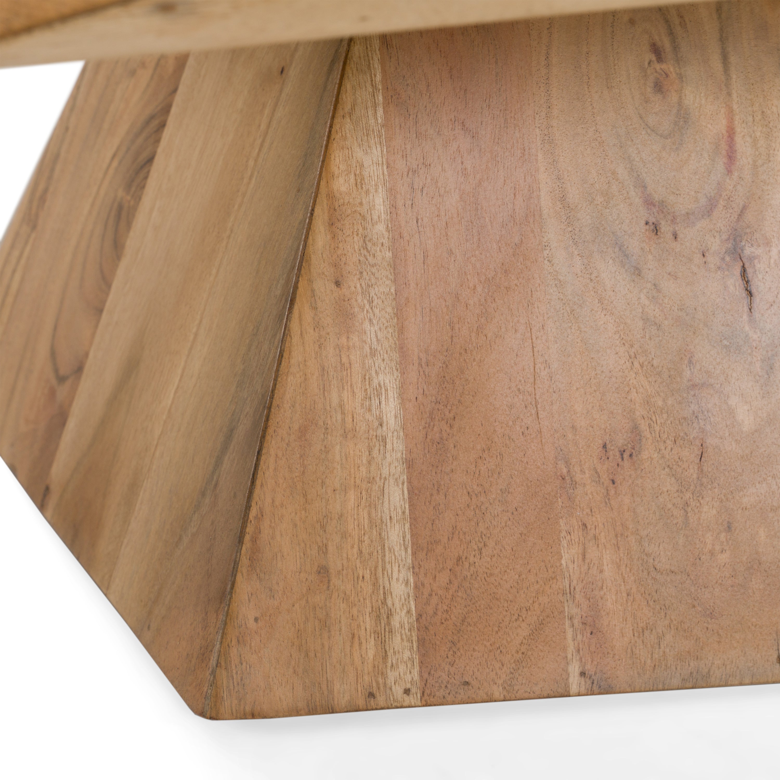 Duffy - Modern Acacia Pentagon Coffee Table - image 2
