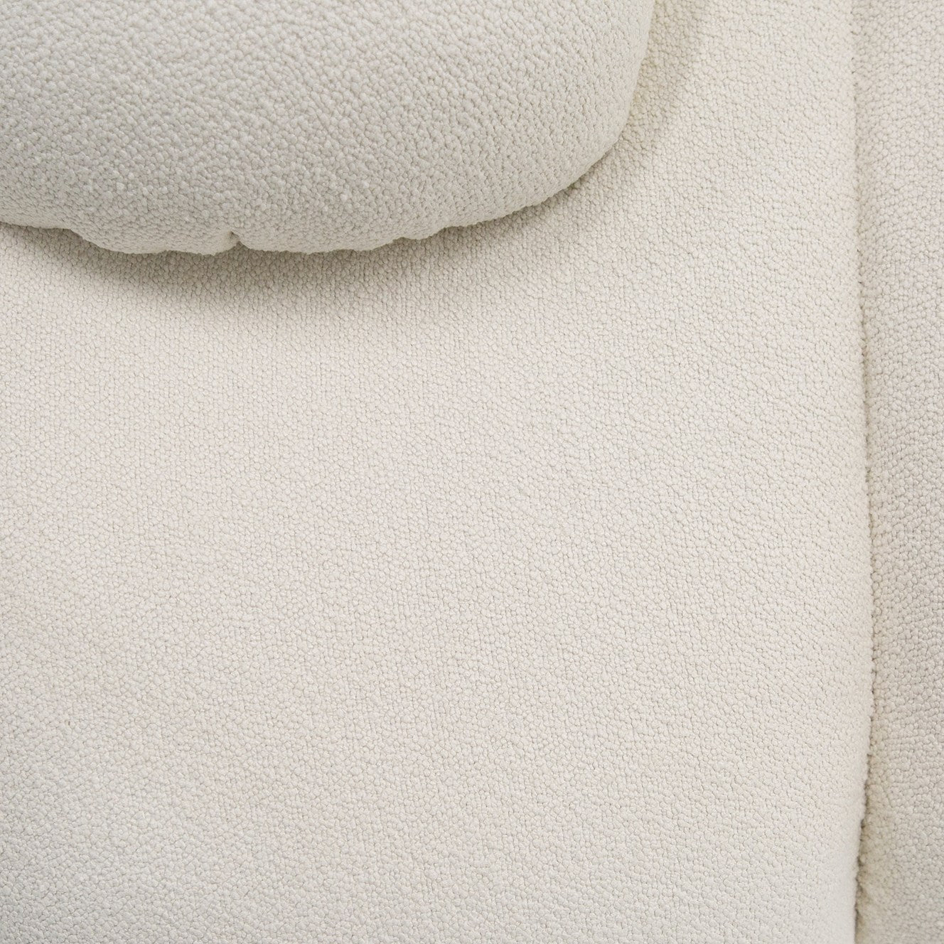 Duran - Contemporary White Fabric 4-Seater Sofa - image 2