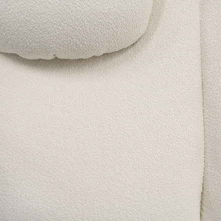 Duran - Contemporary White Fabric 4-Seater Sofa - image 2