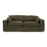 Durbin - Modern Green Fabric Sofa - image 2