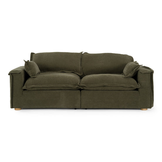 Durbin - Modern Green Fabric Sofa - image 2