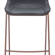 Magnus Barstool (Set of 2) Black & Walnut