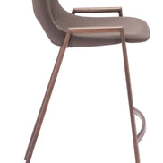 Desi Counter Stool (Set of 2) Brown & Walnut