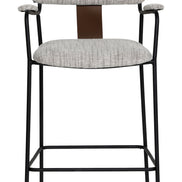 Couva Counter Stool (Set of 2) Gray Tweed