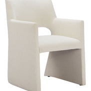 Minet Dining Chair Linen White