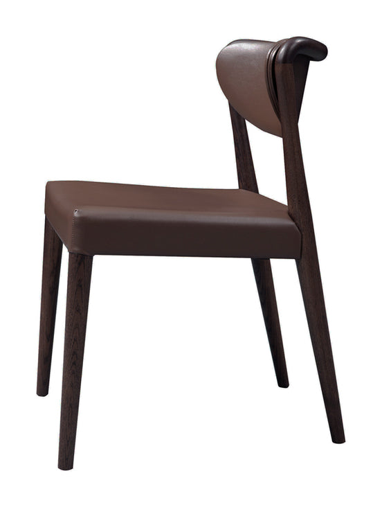 Union - Modern Brown Oak Dining Chair (Set of 2) - image 2