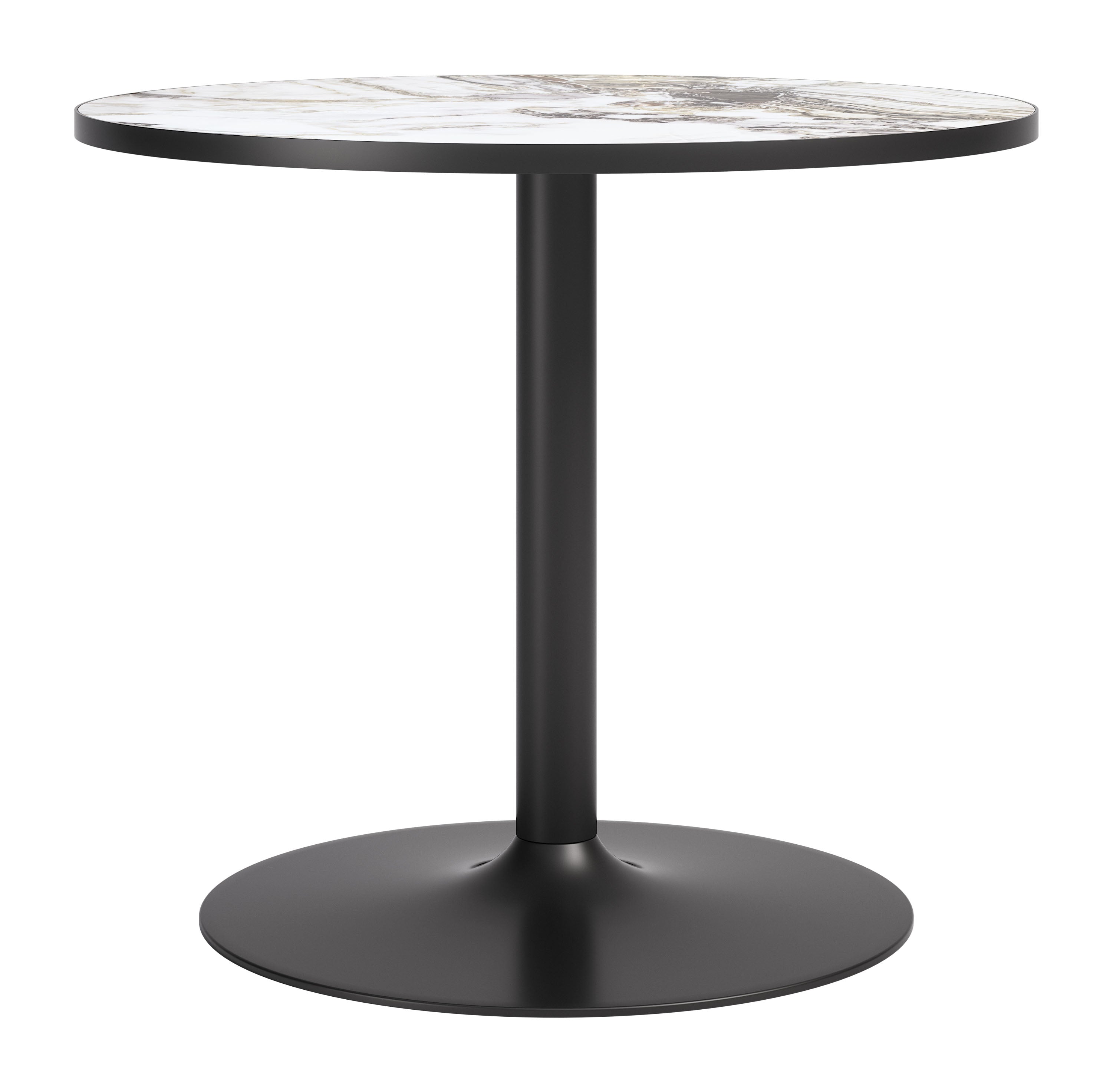 Batu Dining Table Gray & Black