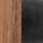 Duskan Storage Side Table Natural & Black