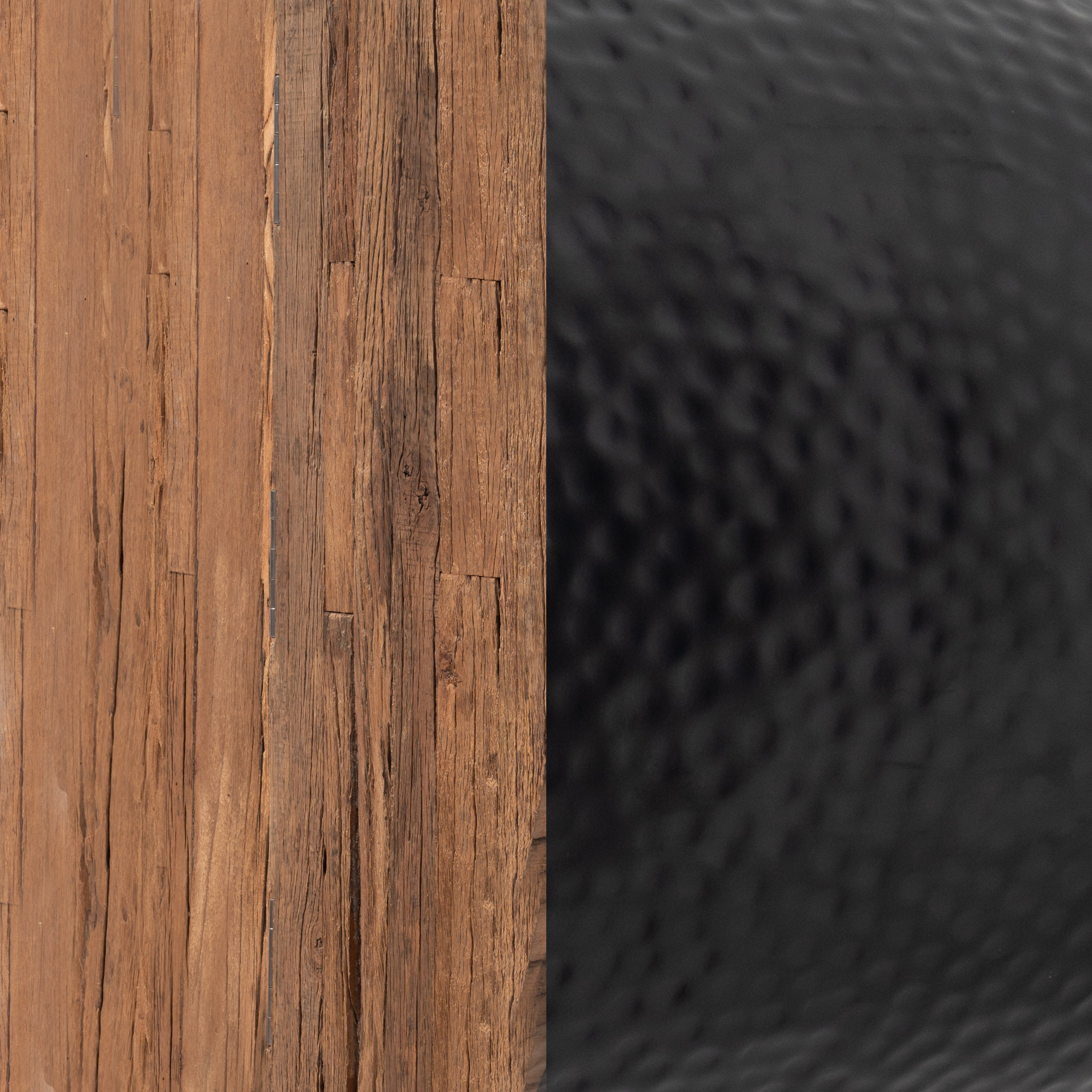 Duskan Storage Side Table Natural & Black