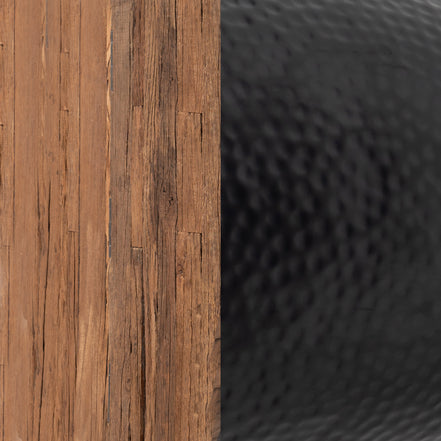 Duskan Storage Side Table Natural & Black