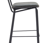 Charon Barstool (Set of 2) Vintage Black