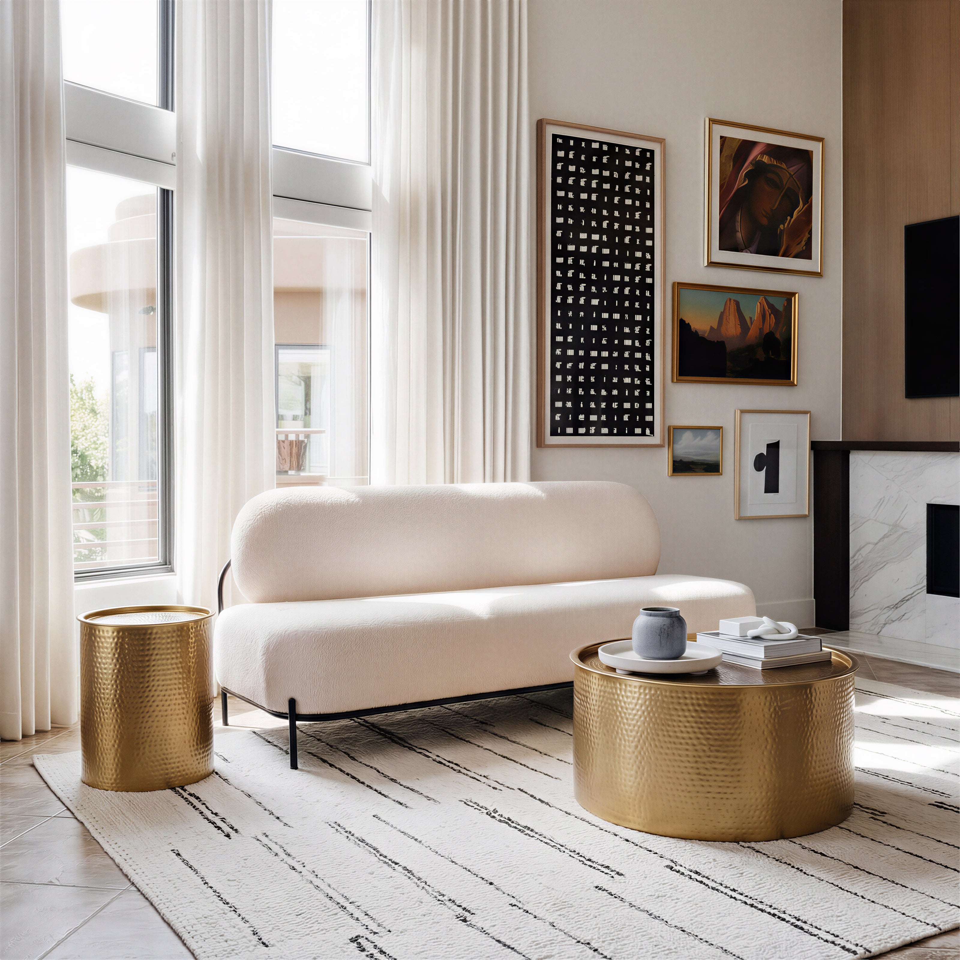 Coldveil Storage Coffee Table Gold