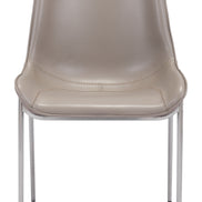 Magnus Dining Chair (Set of 2) Brown & Silver