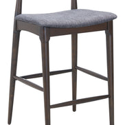 Tuzka Barstool (Set of 2) Gray & Espresso
