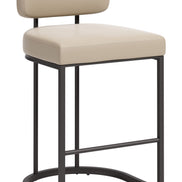 Velar Counter Stool (Set of 2) Beige & Gray