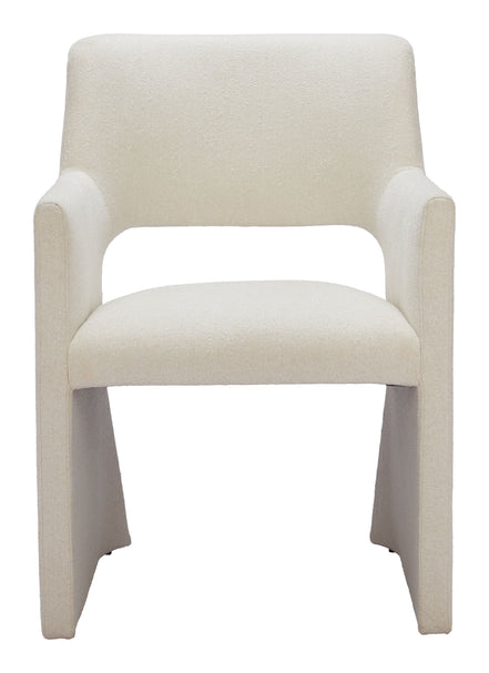Minet Dining Chair Linen White