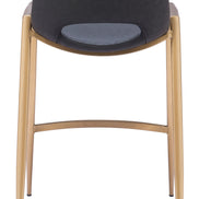 Desi Counter Stool (Set of 2) Black & Gold