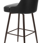 Keppel Swivel Barstool Black & Bronze