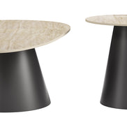Reyes Coffee Table Set (2-Piece) Natural & Black