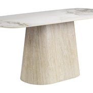 Nooka Dining Table White & Natural