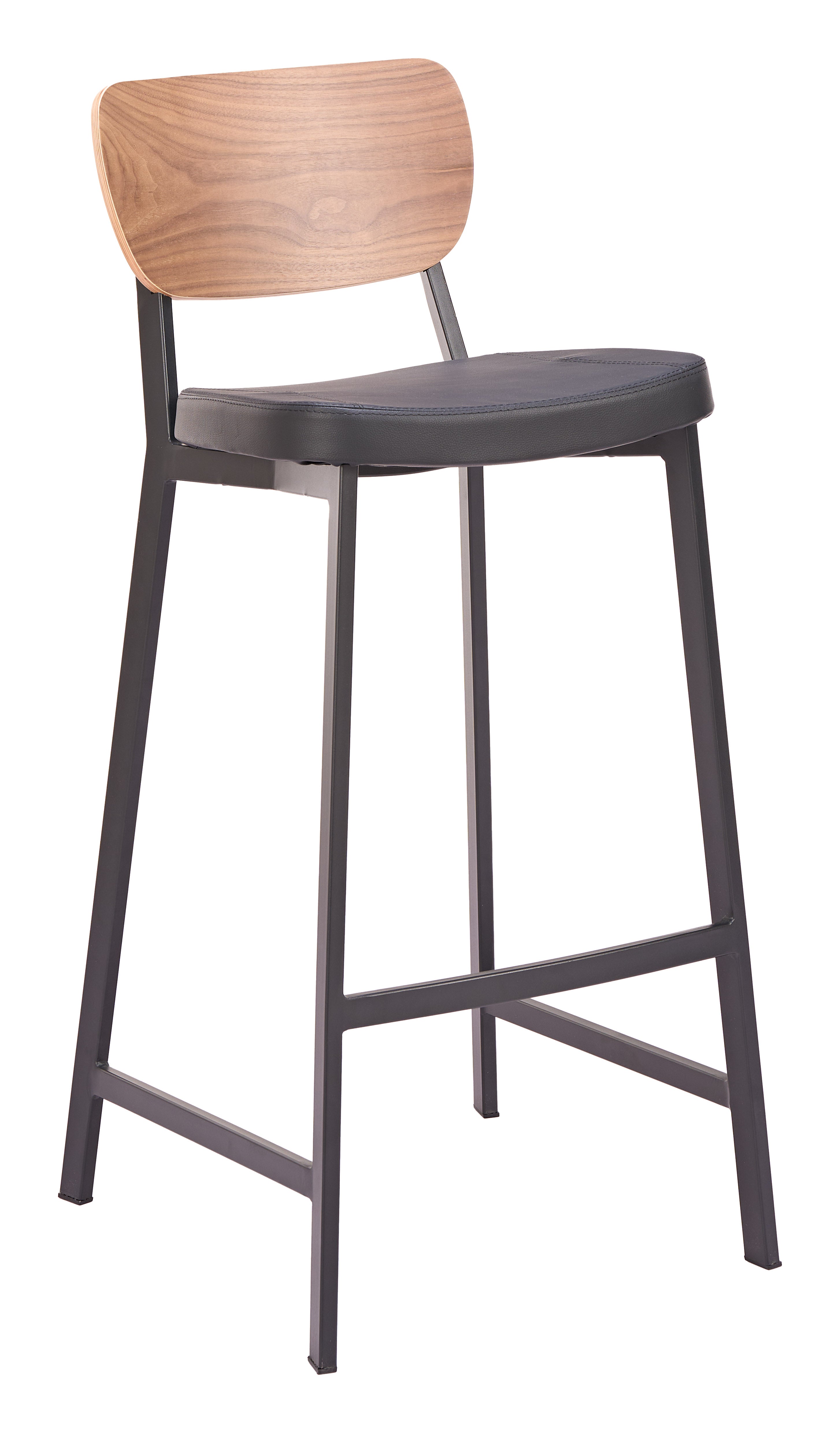 Ardenne Barstool (Set of 2) Black & Brown